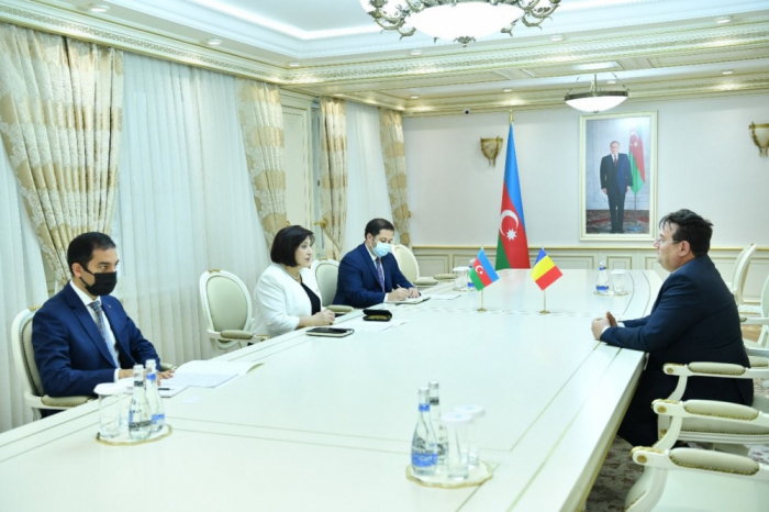   Speaker of Milli Majlis meets with Romanian Ambassador to Azerbaijan  