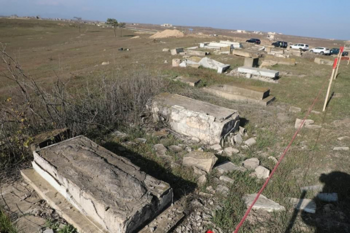   Aserbaidschans Ombudsfrau erstellt Bericht über die Zerstörung von Friedhöfen in Füzuli  