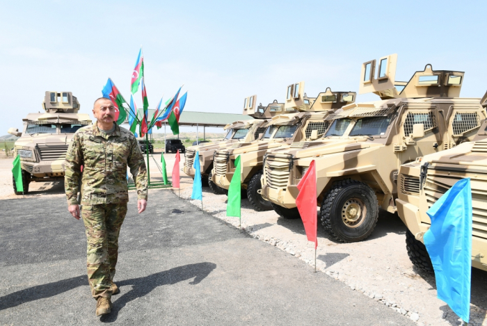   El presidente Ilham Aliyev inauguró una unidad militar en Hadrut  