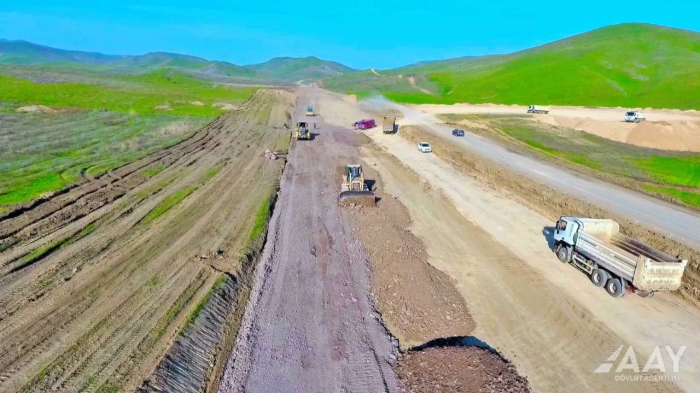  Azerbaijan continues construction of Fuzuli-Hadrut highway -  PHOTO  