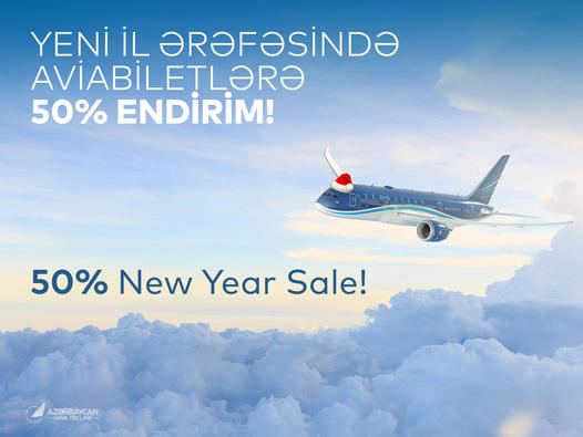 Azerbaijan Airlines announces up to 50% discount on tickets