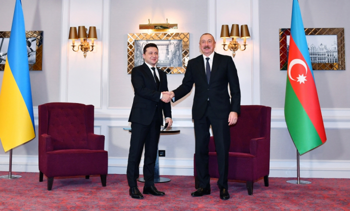  Azerbaijani, Ukrainian Presidents meet in Brussels 