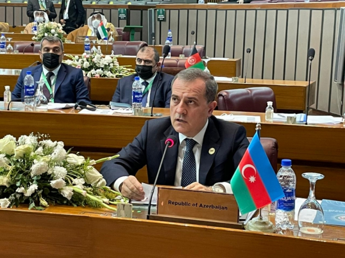 FM Bayramov addresses extraordinary session of OIC Ministerial Council 