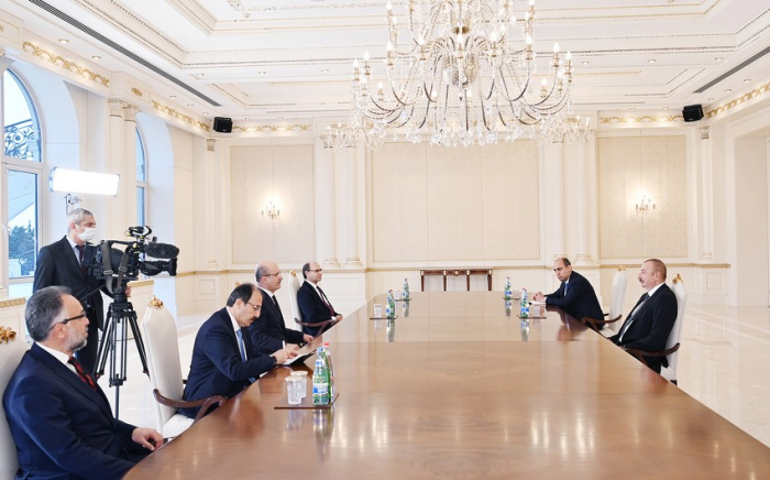  Le président azerbaïdjanais a reçu le président du Conseil de l