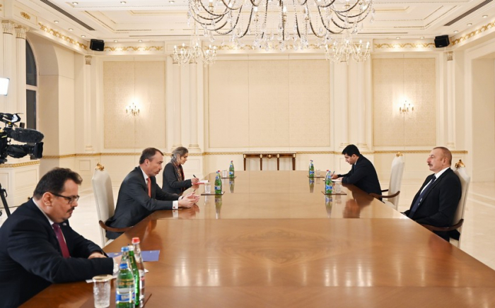  Le président Aliyev a reçu le représentant spécial de l