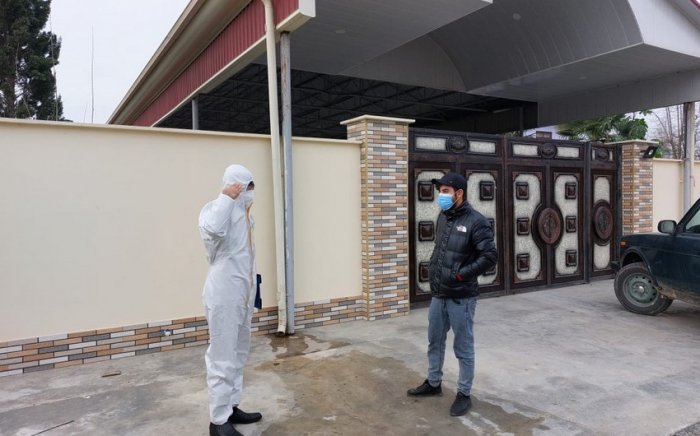 Sabirabadda koronavirus xəstəsi evi tərk edib