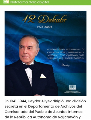 Galicia Digital escribe sobre el Día de Conmemoración del líder nacional de Azerbaiyán