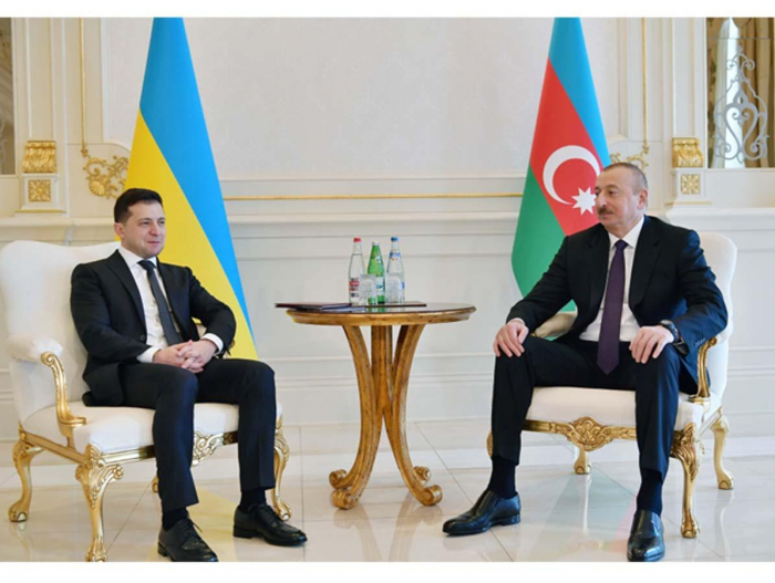   Ukrainian President Zelenskyy hosts lunch in honor of President Aliyev  