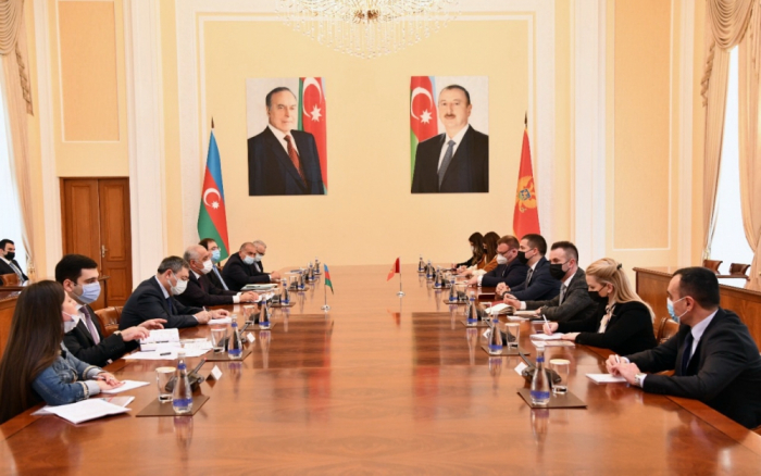   Aserbaidschanischer Premierminister trifft sich mit dem Präsidenten des montenegrinischen Parlaments  