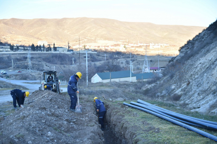  Aserbaidschan stellt die Wasserversorgung der Dörfer Sugovuschan und Talisch in Terter wieder her 