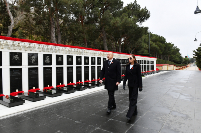  Tragédie du 20 Janvier : le président Ilham Aliyev et Mehriban Aliyeva ont visité l