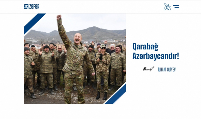   Aserbaidschan startet eine neue Website, die dem Sieg von Karabach gewidmet ist  