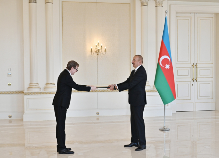  President Ilham Aliyev receives credentials of incoming ambassadors of two countries