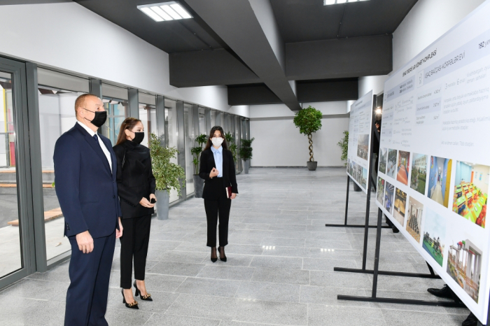  President Ilham Aliyev and First Lady Mehriban Aliyeva attend inauguration of newly built Training and Service Complex 