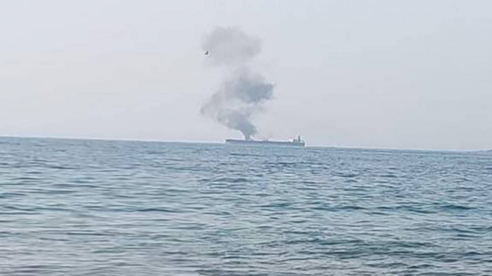 Qara dənizdə Rusiya ekipajının olduğu tanker yanıb
