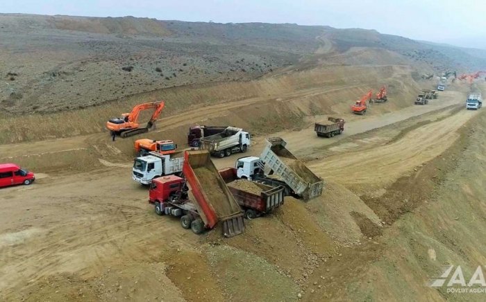 Qaşaltı sanatoriyasına gedən avtomobil yolunun inşası davam etdirilir