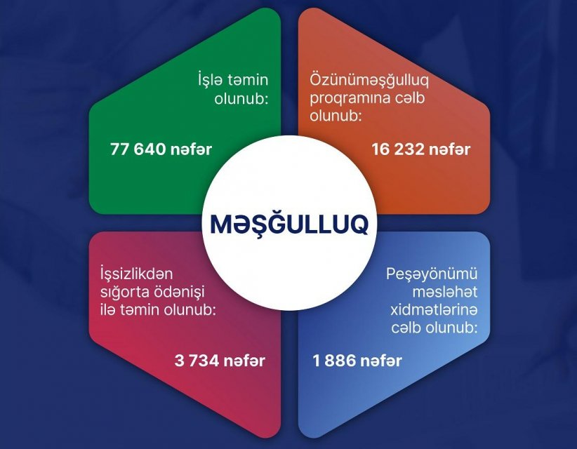 Ötən il 77 mindən çox şəxs işlə təmin edilib  
