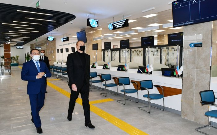    İlham Əliyev Gəncə regional “ASAN xidmət” Mərkəzinin açılışını edib   