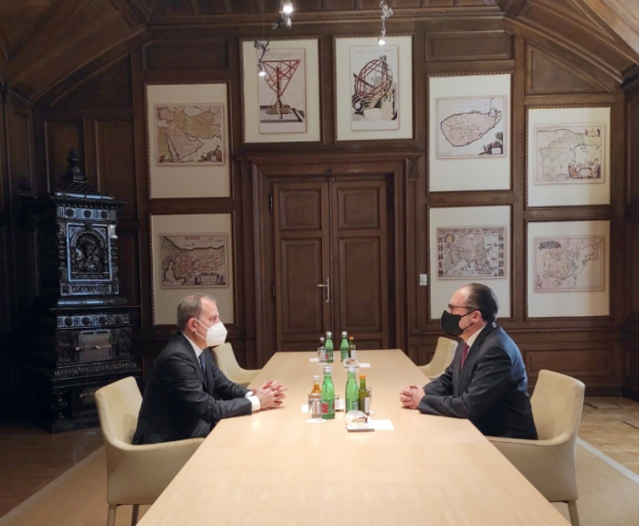 Rencontre entre le chef de la diplomatie azerbaïdjanaise et le ministre autrichien des Affaires européennes et internationales