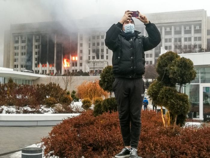  Violent clashes in Kazakhstan amid fuel protests -  PHOTOS    