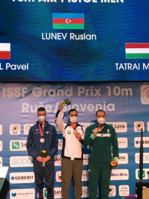   Azerbaijani shooter grabs gold at ISSF Grand Prix 10m  