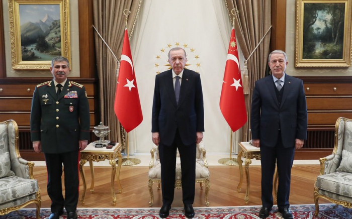   Turkish president receives Azerbaijani defense minister  