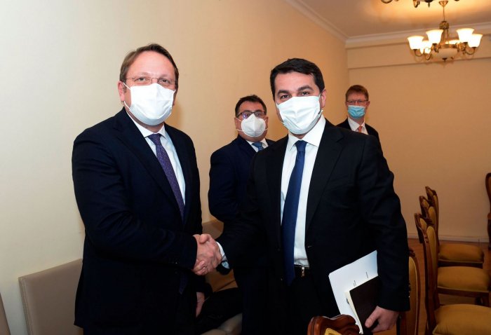   EU Commissioner meets with Hikmet Hajiyev  