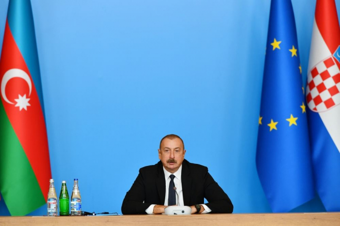     Präsident Aliyev:   Zusätzliche Gasmengen werden benötigt, um Gas in die befreiten Gebiete Aserbaidschans zu liefern  