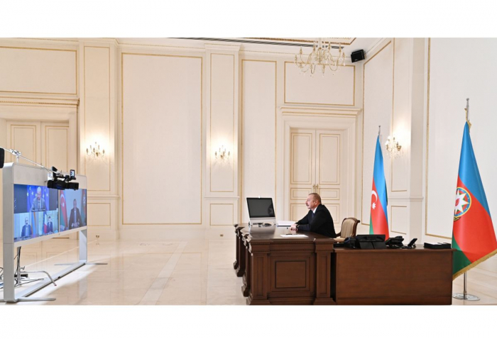   President Aliyev meets French President, European Council