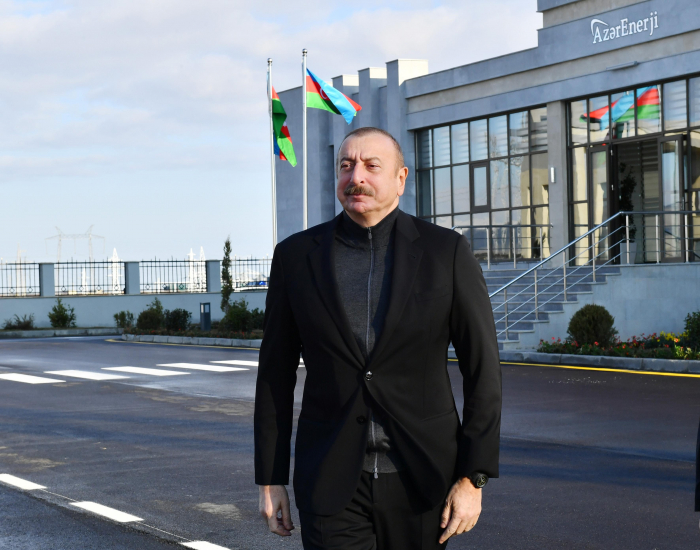   Präsident Ilham Aliyev weiht das neu renovierte 330-kV-   „Yaschma“   -Umspannwerk ein  