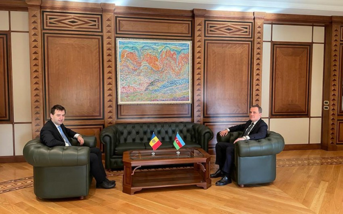 Azerbaijani FM meets his Moldovan counterpart