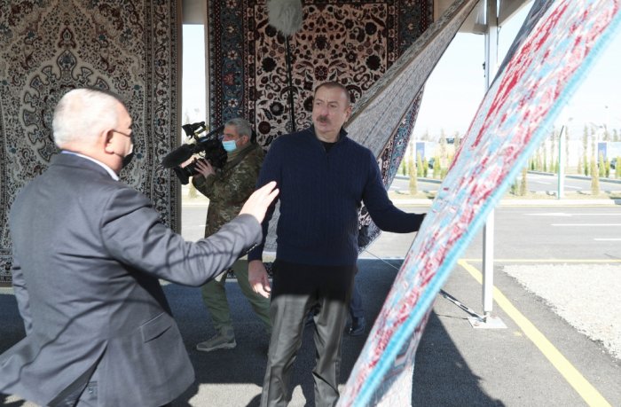   President Ilham Aliyev laid foundation for two enterprises in Aghdam Industrial Park  