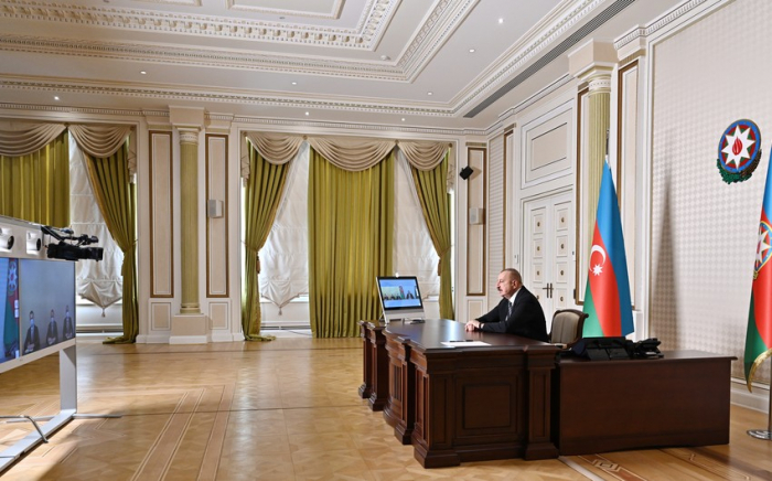  President Ilham Aliyev receives newly-appointed heads of three districts via videoconferencing - UPDATED