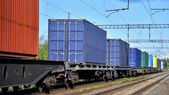   Ein weiterer Güterzug, der im Rahmen des Projekts „Agroexpress“ von Aserbaidschan nach Russland geschickt wurde  
