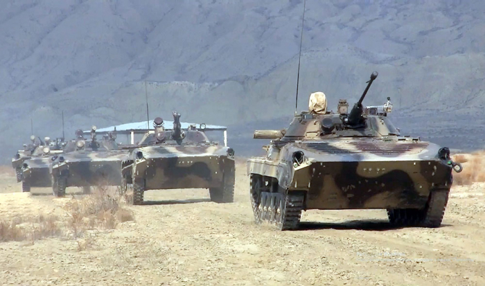   Armored vehicles crews carried out practical training exercises -   VIDEO    
 