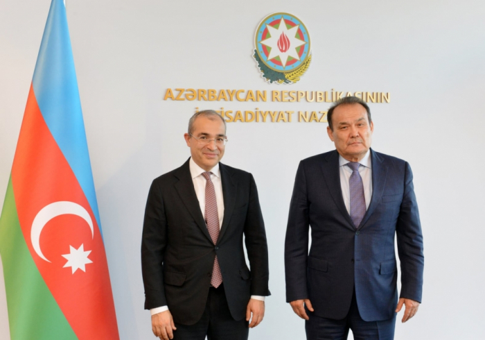 Azerbaijani economy minister meets with chief of Organization of Turkic States