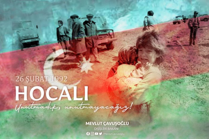       Çavuşoğlu:    "Xocalıda baş verən vəhşiliyi unutmadıq"  
   