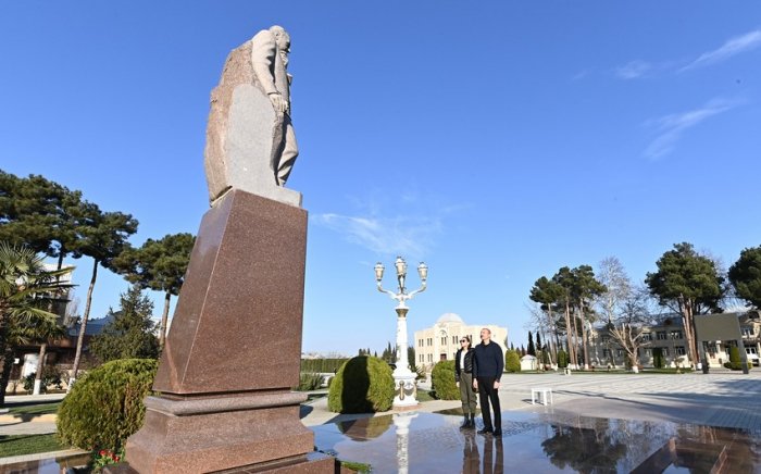    İlham Əliyev və Mehriban Əliyeva Ağcabədidə   