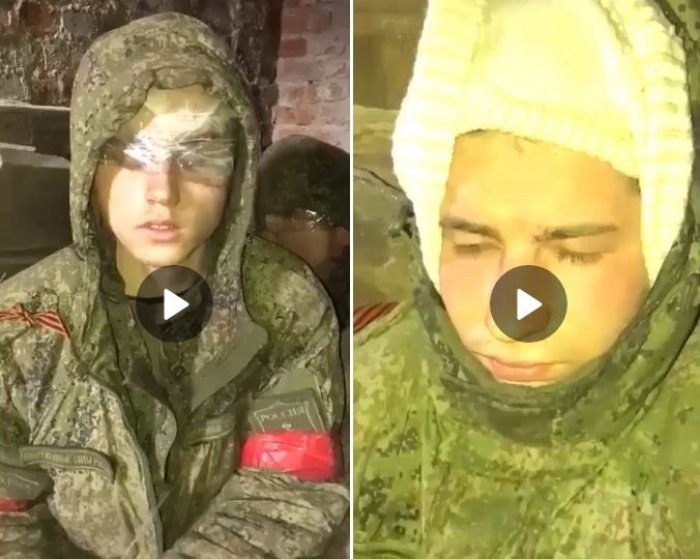    Yeni rus hərbi əsirlərin görüntüləri yayıldı-   VİDEO      