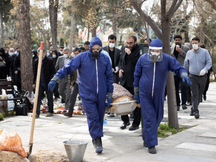 Əhalisinin    90 faizi peyvəndlənən  İranda yoluxma və ölüm halları artır