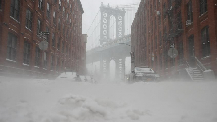 La tempête de neige a causé l