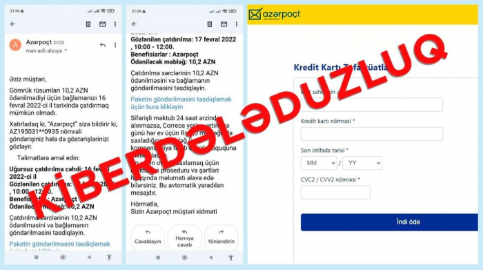 “Azərpoçt” adından saxta məktublar göndərilir"