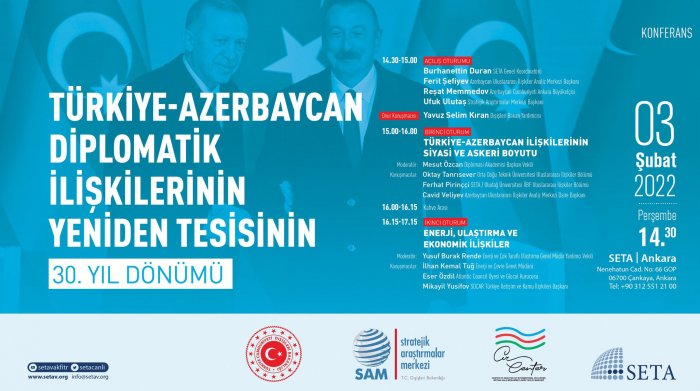 Türkiyə-Azərbaycan əlaqələrinin 30  illiyi ilə bağlı konfrans keçiriləcək