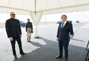   President Ilham Aliyev and First Lady Mehriban Aliyeva visit Sugovushan settlement  