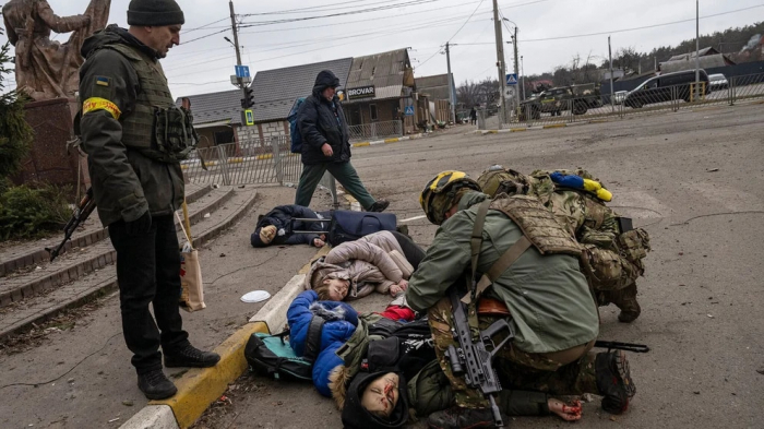 La foto de The New York Times que muestra cómo Rusia masacra civiles en Ucrania