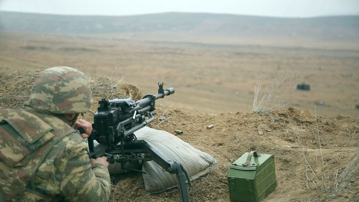  Azerbaijani army conducts firing exercises - VIDEO