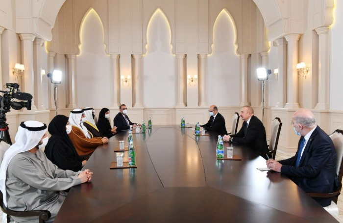  President Ilham Aliyev receives delegation led by UAE minister of energy and infrastructure 