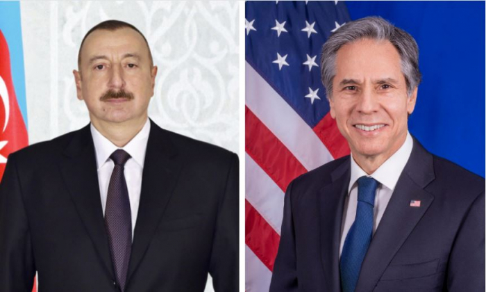   President Aliyev and Secretary of State Blinken discuss regional security issues   