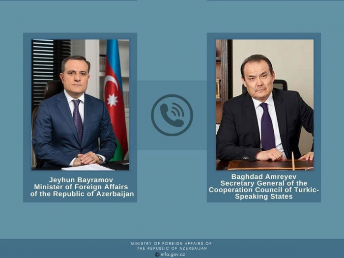 Azerbaijani FM, Sec.-Gen. of Organization of Turkic States hold phone talks