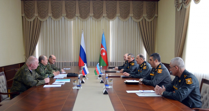   Chief of General Staff of Azerbaijan Army meets with Deputy Commander-in-Chief of Russian Land Forces  